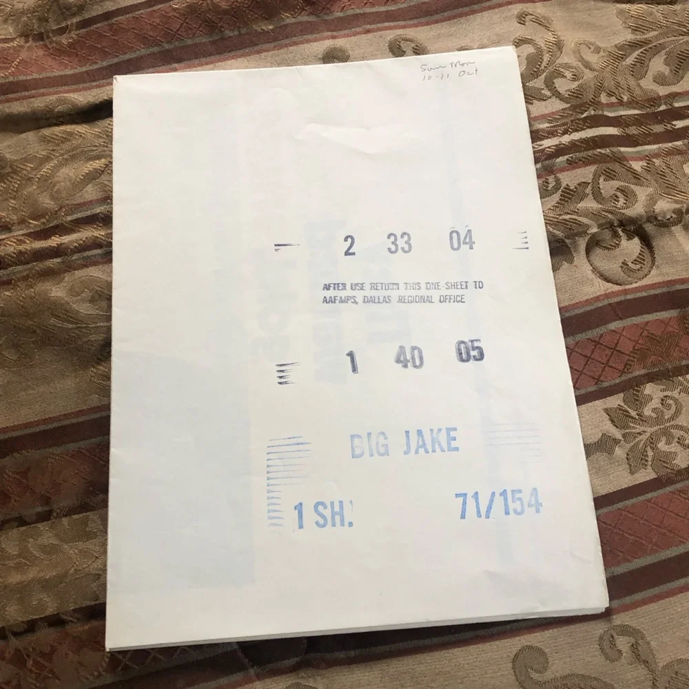1971 original John Wayne “Big Jake” movie poster 41” x 27”NOT a repo; au… - Picture 5 of 10